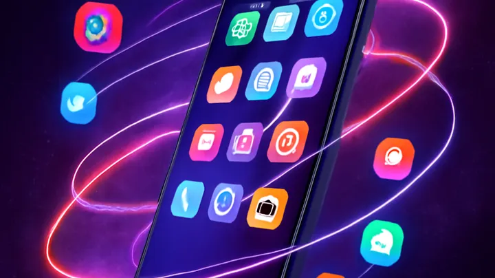 4777BIT COM Sleek smartphone floating in space